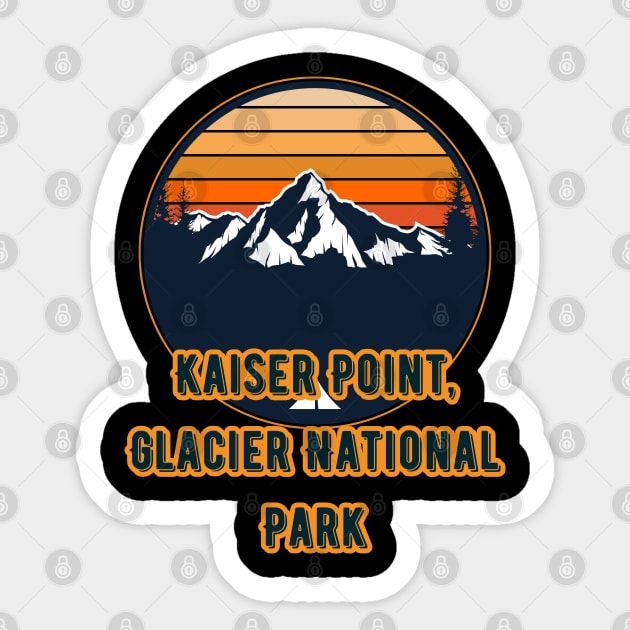 Kaiser Point, Glacier National Park Sticker by Canada Cities